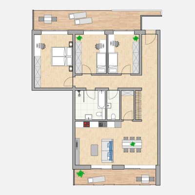 Exklusive, sanierte 1,5-Zimmer-Wohnung mit Balkon und EBK in Mülheim-Kärlich