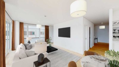Erstbezug mit Balkon und EBK: Geschmackvolle 3-Raum-Wohnung mit geh. Innenausstattung in Basdorf