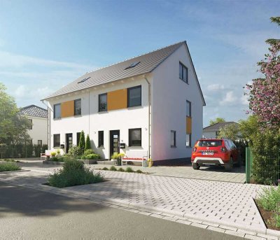 Doppelhaus, massiv gebaut, Preis inkl. Grundstück