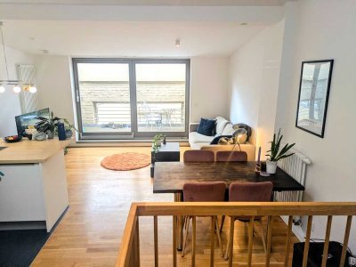 Moderne 2-Zimmer Maisonette mit Balkon in Berlin-Pankow