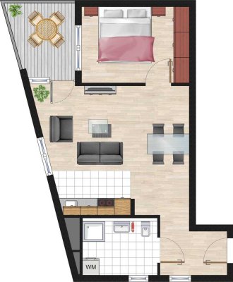 Seniorenwohnung in zentraler Lage von Steinenbronn