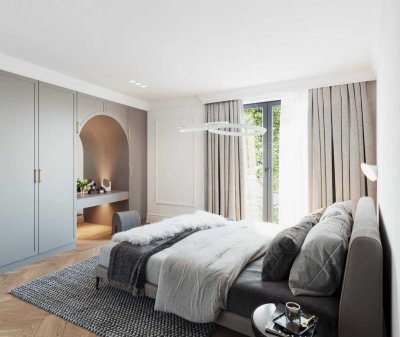 Erstbezug, Luxus-4-Zi.-ETW 145m², KfW55, 3m Deckenhöhe, Aufzug, Terrasse, TG-Stellplatz