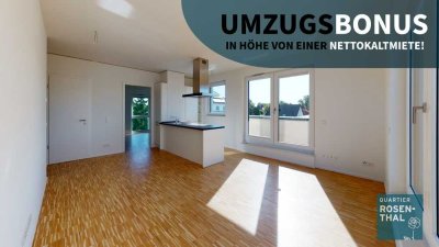 Moderne 3 Zimmer Wohnung mit Balkon im Grünen!
