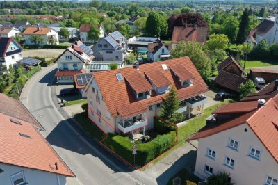 Schöne 3-Zimmer-Erdgeschosswohnung 
mit Garage und Stellplatz in Meckenbeuren