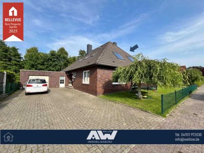 Schöne Oberwohnung mit Gartenteil in Hage!