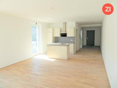 Familientaugliche Neubau 3- Zimmer Wohnung mit Küche, Balkon &amp; Tiefgaragenparkplatz