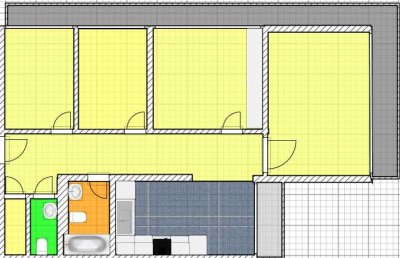 Geschmackvolle, vollständig renovierte 4-Zimmer-Wohnung mit Balkon und EBK in Köln Poll
