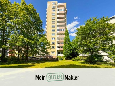 Citylage: 2-Zimmer, sanierungsbedürftig, mit Südwest-Balkon
