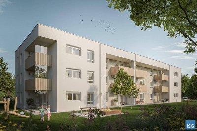Neubauwohnungen im Mietkauf - Top 12 im 1. OG mit 4 Zi. inkl. Carport