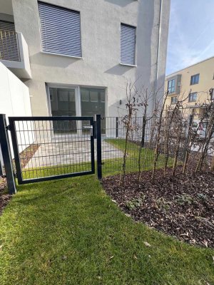 Moderne 2-Zi.-Gartenwhg. im Neubauquartier GRÜNFELD Feldmoching – Erstbezug, hochwert. Ausstattung