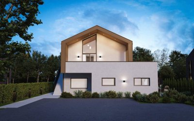 "Exklusive Architektur: Wohnung im Penthouse-Stil mit Traumterrasse"