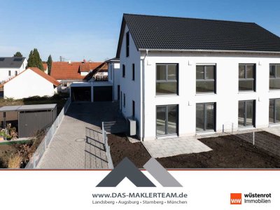 Hochwertige Neubau-Doppelhaushälfte mit XL-Carport & Keller in bester Lage