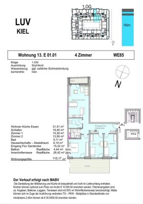Attraktive 4-Zimmer-Neubauwohung mit Süd-Balkon und Terrasse im Baufeld XIII
