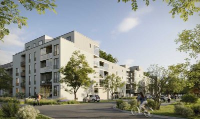 Großzügige 2-Zimmer-Wohnung mit zwei verglasten Loggien in komfortablem Neubau in Eching