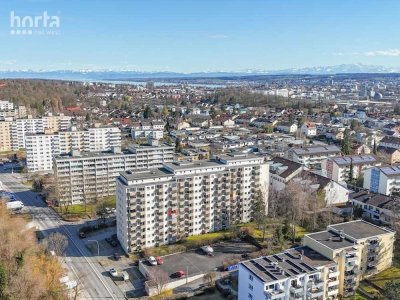 Bezugsfreie 1-Zimmer-Wohnung mit Alpensicht, Außenstellplatz und Balkon in Konstanz-Fürstenberg