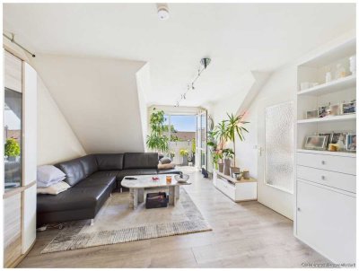 Helle Dachgeschosswohnung mit Studio und zwei Balkonen - Urbanes Wohnen in bester Lage