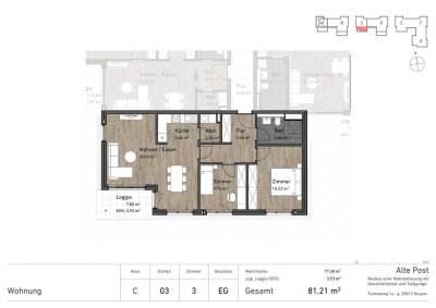 Willkommen im Wohnquartier "Alte Post"  - Neubau von 107 Wohneinheiten