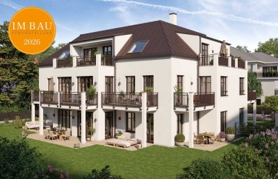 WEITLÄUFIGE HAUS-IM-HAUS-WOHNUNG MIT ÜBER 500 M² GARTEN - EXKLUSIVER NEUBAU IN EINMALIGER LAGE