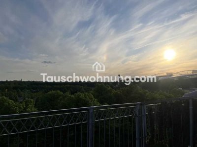 Tauschwohnung: Wohnung mit Traum-Dachterrasse im Waldstraßenviertel