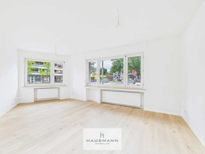 Düsseldorf-Hassels: Erdgeschosswohnung in Düsseldorf mit Garage & Balkon – Erstbezug nach Sanierung