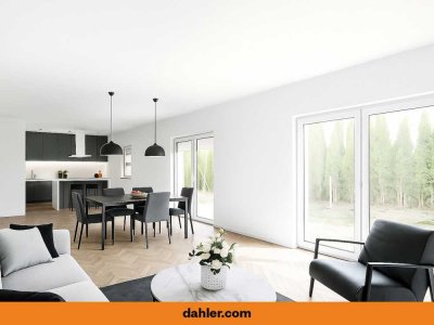 Moderne im Erstbezug mit begrünten Garten bei Berlin