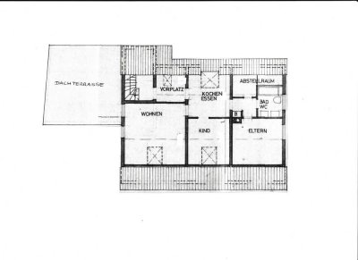 Freundliche und ruhige 3-Raum-Dachgeschosswohnung mit großer Terrasse in Rutesheim
