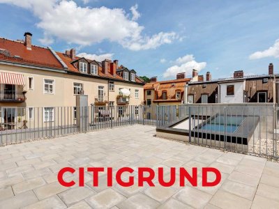 Au/Beste Raritätenlage - Großzügige 5-Zimmer-Wohnung mit grandiosem Dachgarten
