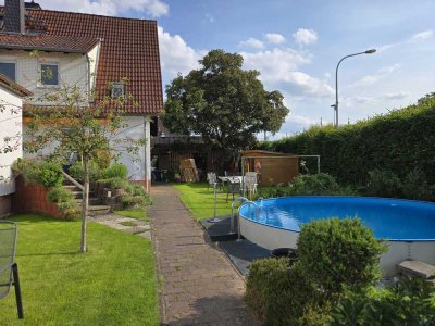 Maisonette mit Pool, Balkon & Garten: 3-Zimmer-Wohntraum in Eppertshausen!