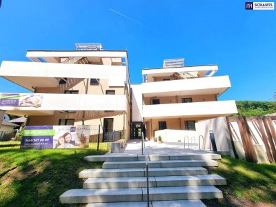 Raus ins Leben. Rein ins Grüne. Happy to be here... Wienerwald-Träume! TOP Neubauwohnung mit viel Freiraum! Traumhafte Süd-West Terrasse + Ideale Raumaufteilung + Grün wohin das Auge reicht + Luftwärmepumpe!