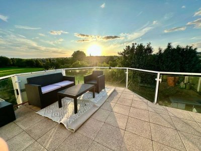 4-Zimmer-Penthousewohnung mit großer Dachterrasse und Naturschutzblick – Koblenz-Rübenach