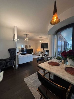 WAVE Loft mit Wasserblick, Terrasse & Bootsanleger – luxuriös, teilbar & direkt an der Spree