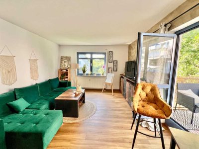 2-Zimmer-Wohnung in Elbnähe mit Balkon, Einbauküche und Tiefgarage
