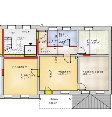 Erstbezug nach Sanierung. Schöne 3-Zimmer-Wohnung mit Balkon in Gnoien.