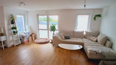 Mayence-Immobilien: Schöne 3 Zimmerwohnung mit Terrasse und Garten!!!