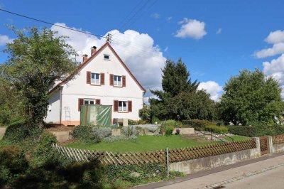 Geräumiges Zweifamilienhaus 
mit großem Grundstück