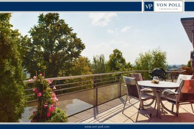 Lift direkt in die Wohnung! Exklusives & ruhiges Aukamm-Penthouse mit Panoramablick