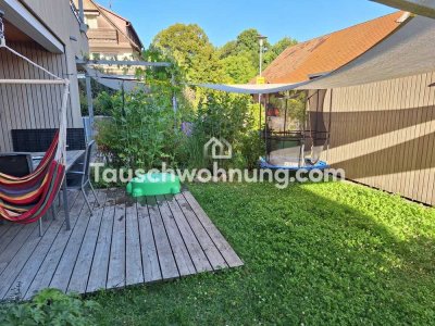 Tauschwohnung: Helle, moderne 3-Zimmer-Wohnung mit Garten gegen 4-Z.-Whg.
