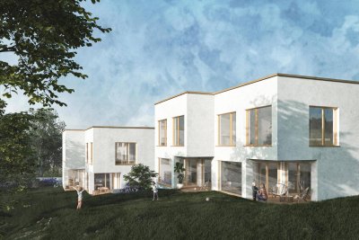 Moderne Doppelhäuser mit Terrassen, Eigengarten und überdachtem Stellplatz in Grün-Ruhe-Lage - Graz-St.Veit