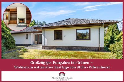 Reserviert: Großzügiger Bungalow im Grünen – Wohnen in naturnaher Bestlage von Stuhr-Fahrenhorst
