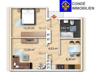Gemütliche 48 m² Maisonette Wohnung mit Weitsicht in Dortmund- Nordmarkt +++PROVISIONSFREI+++