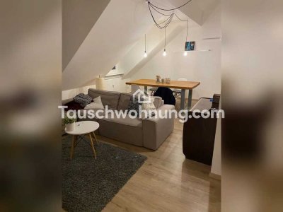 Tauschwohnung: Tausche helle Dachgeschosswohnung – Nähe Englischer Garten