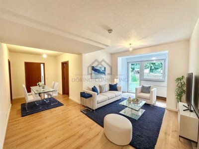 Mit 360°-Begehung: Renovierte Gartenwohnung mit eigenem Eingang und Stellplatz