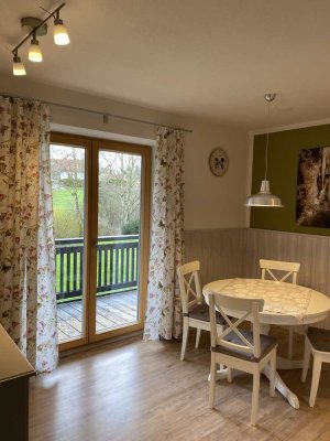 Möblierte ggfs. auch unmöblierte moderne 3-Zimmer Wohnung mit Balkon in Wessobrunn