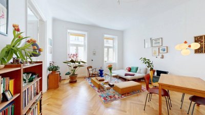 Bezaubernde Altbau-Wohnung nahe Donaukanal | 2 Zimmer - 81m²  | saniert | hoher Wohnkomfort