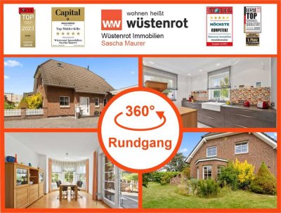 Mit 3D und Video: Ihr neues Familienparadies in Langenfeld: Stilvolles Einfamilienhaus mit Wellnesso