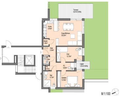 3,5 Zimmer EG Whg mit Garten