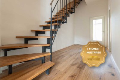 1 Monat kaltmietfrei | Charmante Maisonette in historischem Ensemble mit Terrasse | Stellplatz