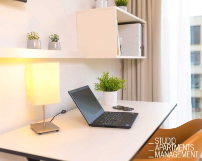 SAM - Erlanger Höfe: Modernes Apartment mit Fitnessstudio im Zentrum von Erlangen