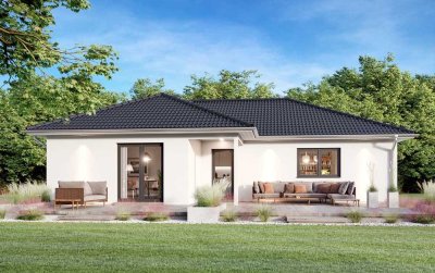 Ihr Scanhaus-Bungalow (4 Zimmer mit Gäste-WC) nördlich von Dresden
