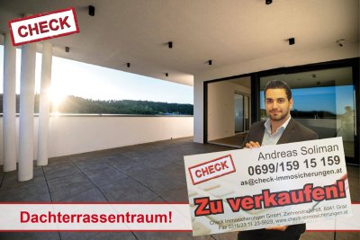 JETZT MIT OBJEKTVIDEO! Penthouse-Wohnung mit großer Terrasse in Ruhelage Mantscha! LUXUS PUR!